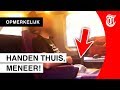Vrouw betrapt viespeuk in trein