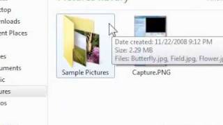 How to open your Pictures folder in Windows 7
