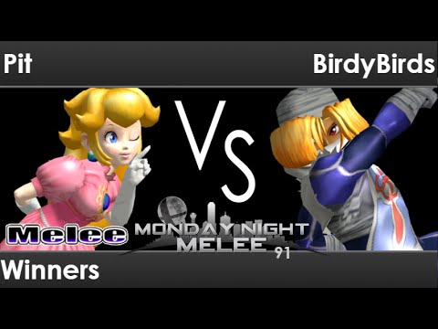 MNM 91 - Pit (Peach) vs SRL | BirdyBirds (Sheik) Winners - Melee