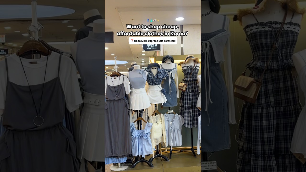 Affordable clothing shop in Korea 👚🤑🛍️ #koreanfashion