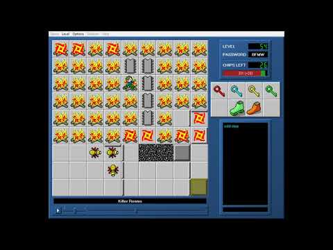 CCLP2 level 54 solution - 303 seconds