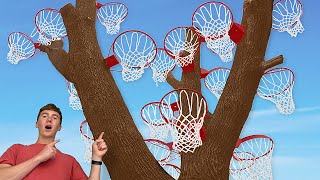 We Built a BASKETBALL TREE and You Can't Miss!