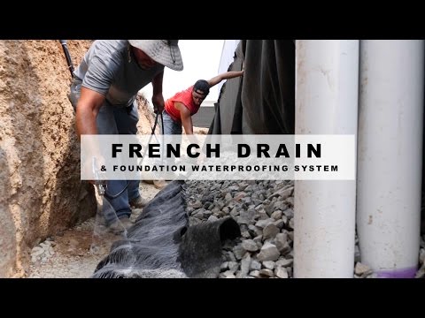 French Drain and Foundation Waterproofing System Video