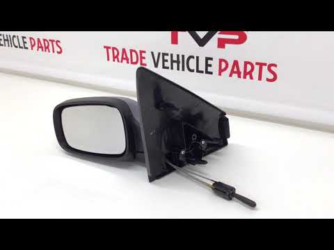 Fits Renault Megane 2003-2009 Door Wing Mirror Manual Primed Passenger Side video