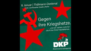 DKP-Kundgebung gegen Kriegshetze, das Abwälzen der Krisenlasten und Demokratieabbau