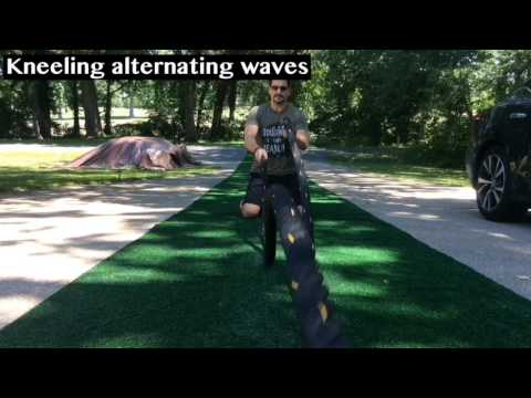 Battling Ropes Kneeling Alternating Waves