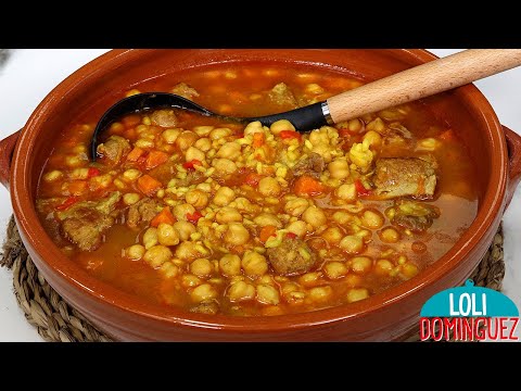 GUISO DE GARBANZOS CON ARROZ, RECETA FÁCIL Y NUTRITIVA - Loli Domínguez - Recetas - Tutorial.