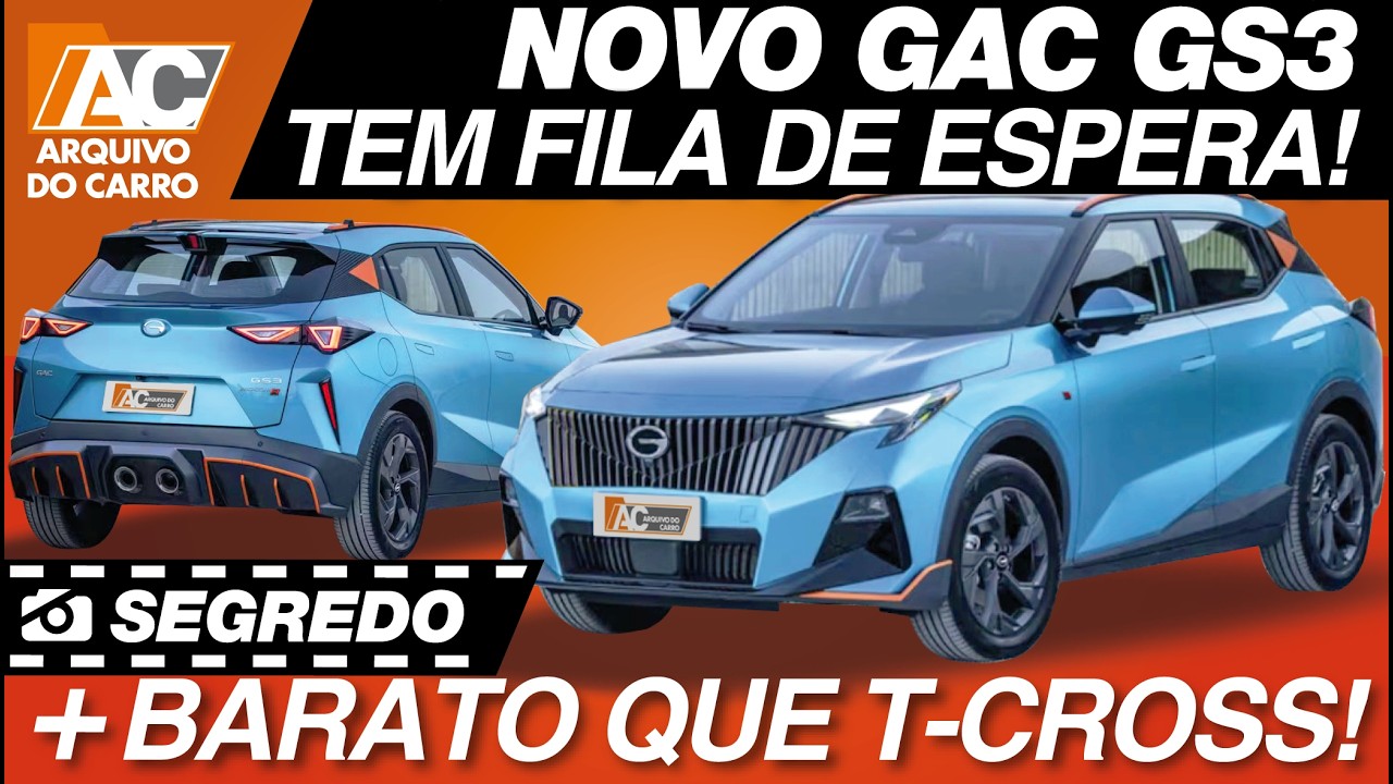 GAC GS3 POR MENOS DE R$ 130 MIL! PORTE DE COMPASS E PREÇO DE T-CROSS! MÉDIO COM PREÇO DE COMPACTO!