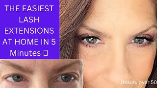 5 MINUTES TO AMAZING NATURAL LASH EXTENSIONS AT HOME/BEAUTY OVER 50
