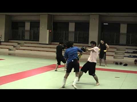 【チーム・ファイヤー】キックボクシングスパーリング風景其の一20121031