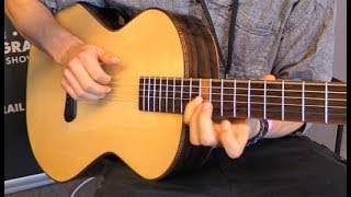 Video thumbnail for Holy Grail Guitar Show '18 - Skytop Guitars Grand Concert Fingerstyle Demo by Premier Guitar