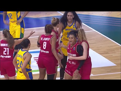 😲 Cardoso SHOVES Sabally After Taunt, FOULS OUT Of Olympic Qualifying Tournament! IN TEARS On Bench!