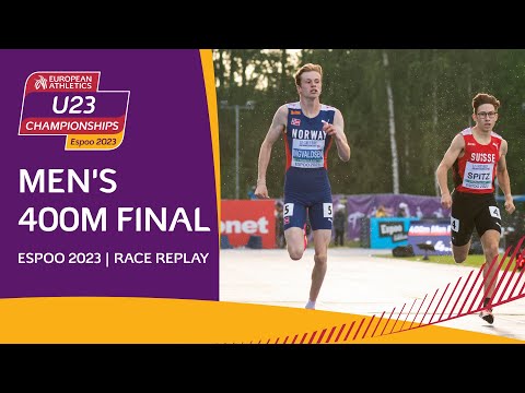 Ingvaldsen delivers GOLD for Norway 🇳🇴 | Men's 400m final | Espoo 2023