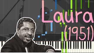 Erroll Garner - Laura 1951 (Jazz Piano Ballad Synthesia + Double Bass) by @midiverse.official