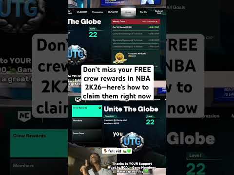 How to Claim Crew Rewards FAST in NBA 2K26