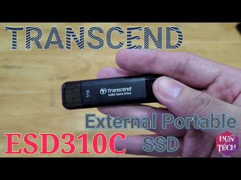 Transcend External Portable SSD - Dual Interface -ESD310C - Unboxing and Testing