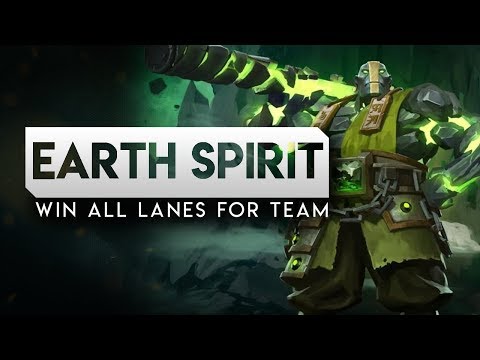 Roaming Earth Spirit WIN ALL LANES FOR TEAM --Aghs plays