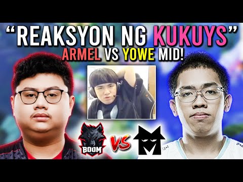 "ARMEL vs YOWE MID!"🔥 - REAKSYON NG KUKUYS SA BOOM vs TEAM NIMISTER! (GAME1)