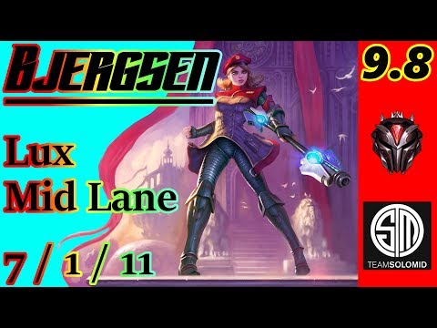 Bjergsen as Lux Mid Lane | S9 Patch 9.8 | Full Gameplay