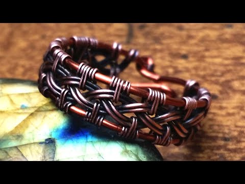 Celtic knotwork ring wire wrap tutorial