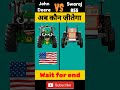John Deere vs Swaraj 855 😱। Comparison video। #short #shorts