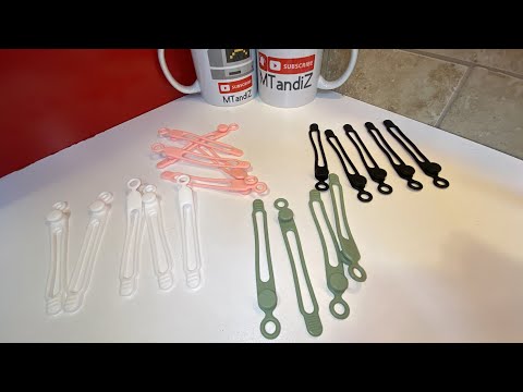 UMUST Silicone Cable Ties Reusable Organizer Multipurpose Elastic Cord Organizer Fastening Wires