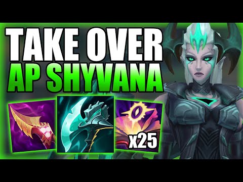 HOW TO TAKE OVER THE GAME WITH AP SHYVANA AFTER A SLOW START! - Best Build/Runes League of Legends