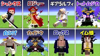 【マインクラフト】ワンピース最強キャラ決定トーナメント！！【ONE PIECE】【マイクラ】
