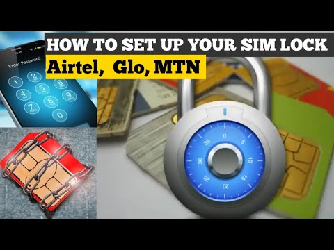 HOW TO LOCK YOUR SIM CARD | MTN, Airtel, Glo & 9MOBILE, sim lock setup in Nigeria