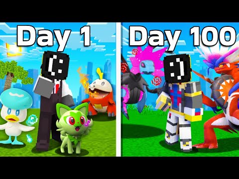 I Spent 100 DAYS in Generation 9 PIXELMON (Minecraft)