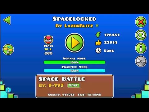 Geometry Dash Spacelocked - 100%