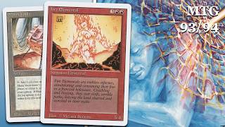 Red Burn vs UR Elementals, MTG 93/94 | OS Magic the Gathering #mtg9394