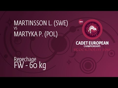 Repechage FW - 60 kg: P. MARTYKA (POL) df. L. MARTINSSON (SWE), 2-1