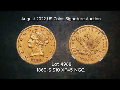 1860-S $10 XF45 NGC.