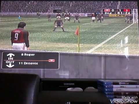 PES 3 AC Milan season mode #11 - Home v Benfica