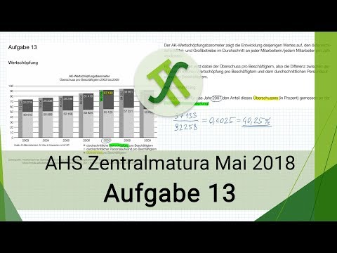 AHS Mathematik Zentralmatura Mai 2018 - Aufgabe 13