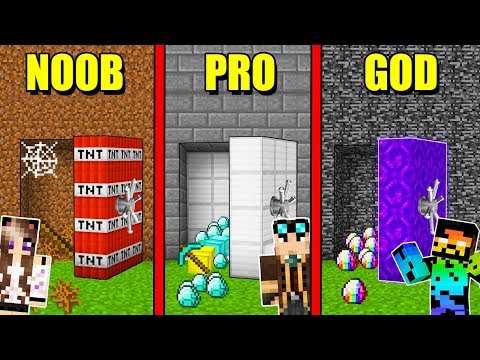 PORTA SEGRETA NOOB contro PRO contro GOD su MINECRAFT!
