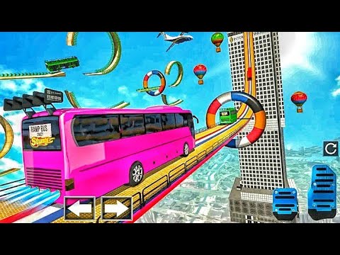 Mega Ramp Crazy Bus Stunt Game 3d | Impossible Mega Ramp Bus Driving Simulator Android Gameplay 💥💥💥💖