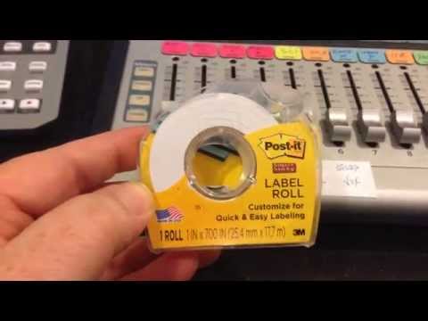 Post It Label Tape For Marking Mixer Channels