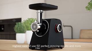 Mașina de tocat carne Bosch MFWS440B, 1900 W — Recenzie video