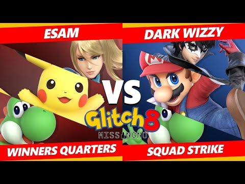 Glitch 8 SSBU - PG | ESAM Vs. MVG | Dark Wizzy - Smash Ultimate Squad Strike Winners Quarters