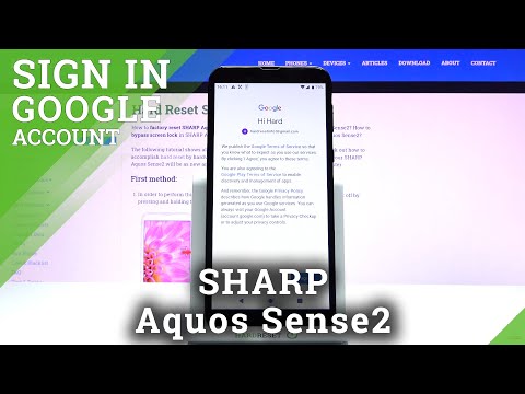 How to Add & Remove Google Account in SHARP Aquos Sense2 – Manage Google Account