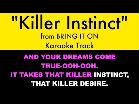 "Killer Instinct" from Bring It On - Karaoke Track with Lyrics on Screen