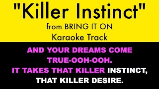 &quot;Killer Instinct&quot; from Bring It On - Karaoke Track with Lyrics on Screen