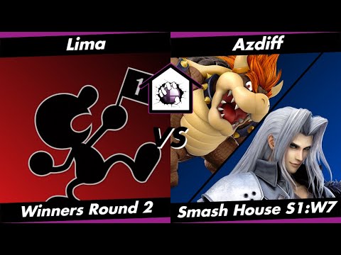 Smash House S1:W7 WR2 - Lima (GnW) vs. Azdiff (Bowser/Sephiroth)