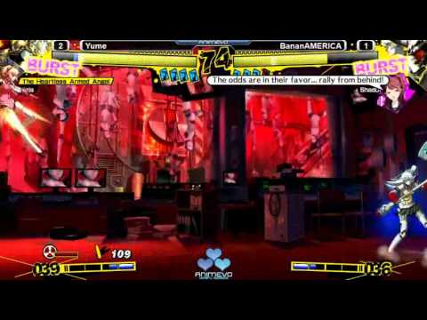 Bananaken vs Yume FT5 (Persona 4 Arena Anime Suite)