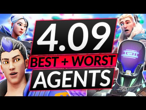 NEW PATCH 4.09 AGENTS - BEST and WORST - State of the META - Valorant Guide