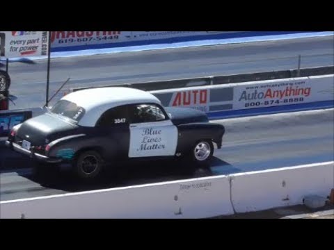 Thumbnail for 1949 Chevrolet Coupe Drag Racing Barona Drag Strip 10-27-2018 by Chevrolet, Coupe