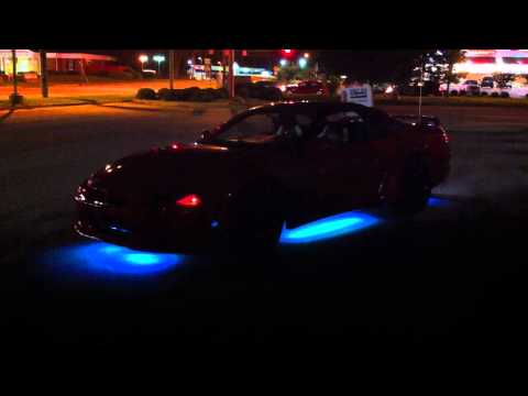 Streetglow Light Strike 3 million led color kit on my 1994 3000gt part 1