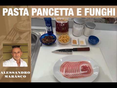 Pasta pancetta e funghi